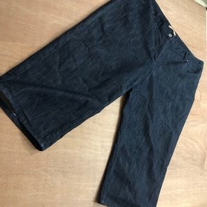Dark Denim Capris Pants